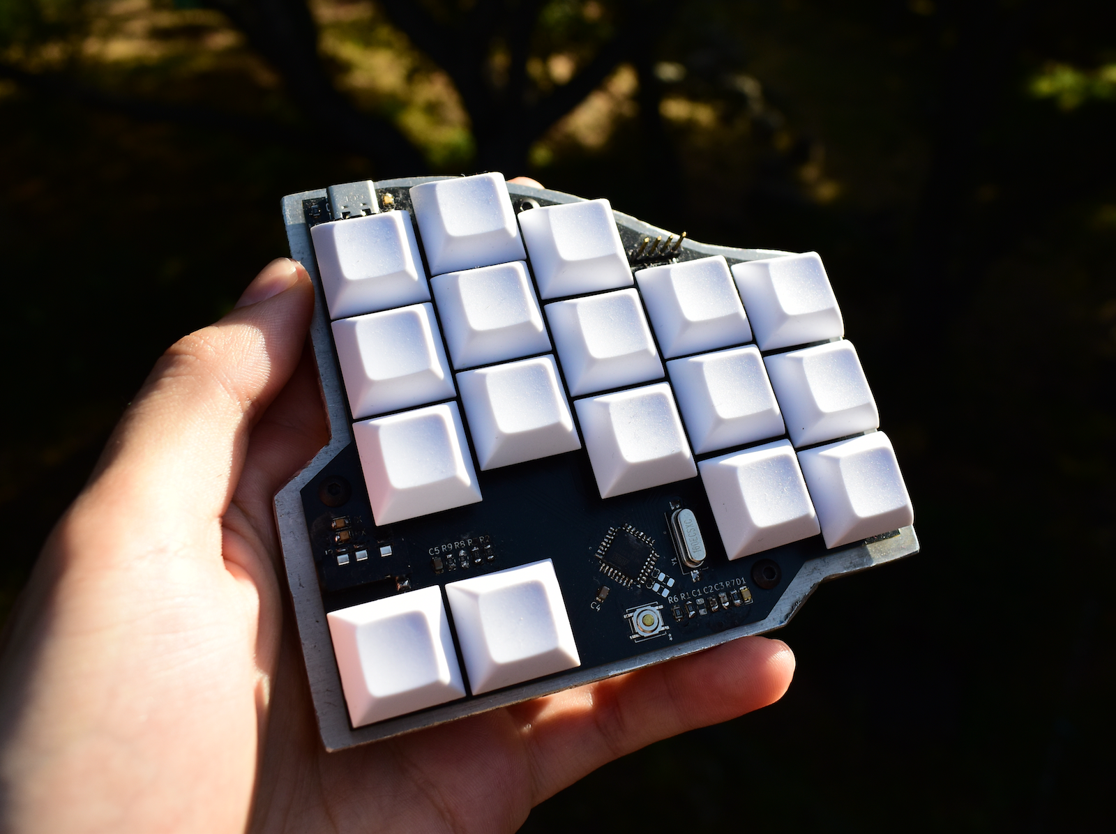 Keyboard in hand